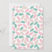 Pastel Petals gedicht baby sprinkhaan Kaart (Achterkant)