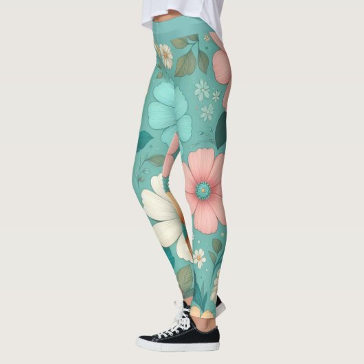 Pastel Petals Leggings (Links)