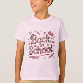 Pastel Petals & School Days T-shirt - Een dromerig