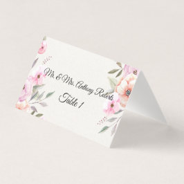  Pastel Petals Tabelnummers Kaart