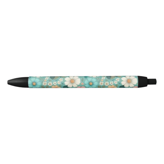 Pastel Petals Zwarte Inkt Pen (Voorkant)