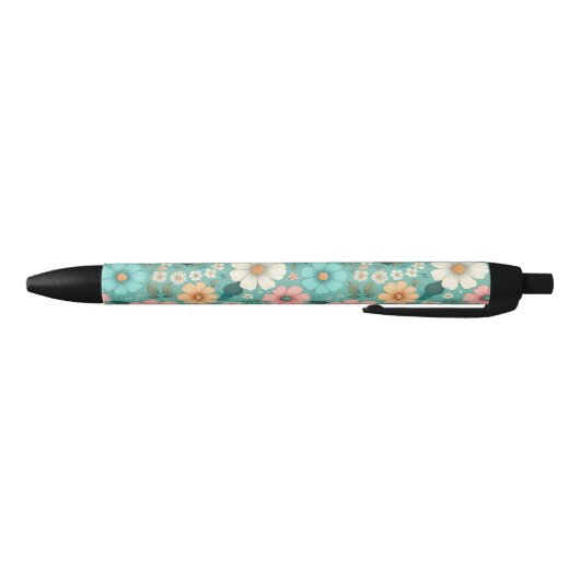 Pastel Petals Zwarte Inkt Pen (Bodem)