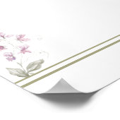 Pastel Peter de Konijn Baby shower Welkomstbord Poster (Hoek)