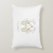 Pastel Peter de Konijn Monogram Twins Baby shower Accent Kussen (Voorkant(Verticaal))