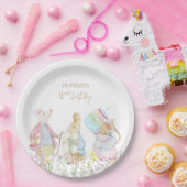 Pastel Peter het Konijn en Vrienden Verjaardag Papieren Bordje (Feest)
