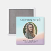 Pastel Photo Life Celebration Magneet (Voorkant / Achterkant)