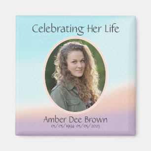 Pastel Photo Life Celebration Magneet