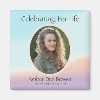 Pastel Photo Life Celebration Magneet