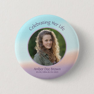 Pastel Photo Life Celebration Ronde Button 5,7 Cm