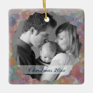 Pastel Photo Lijst Keramisch Ornament