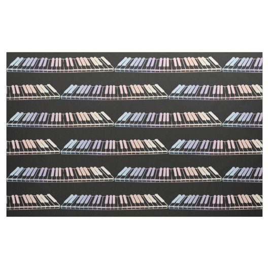 Pastel Piano Keys Stof (Yard (91,4 cm))