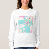 Pastel Picnic Aesthetic Cozy Cute Sweatshirt (Voorkant)