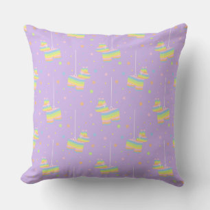 Pastel Piñata Patroon Worp Kussen