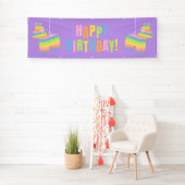 Pastel Piñata Verjaardag Feest Banner (Insitu)
