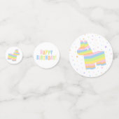 Pastel Piñata Verjaardag Tafelconfetti Confetti (Achterkanten)