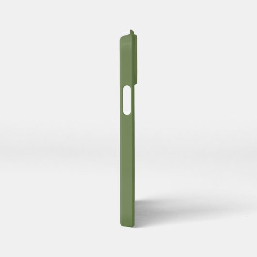 Pastel pine Green Shadow Monogram with name iPhone Hoesje (Rechterkant)