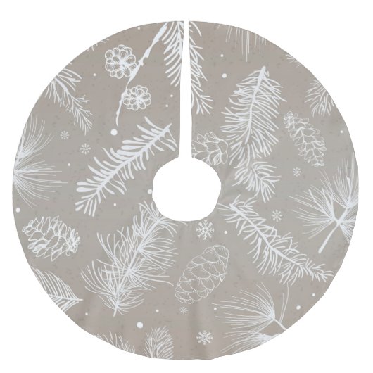 Pastel Pine Pattern Kerstboom Rok (Voorkant)