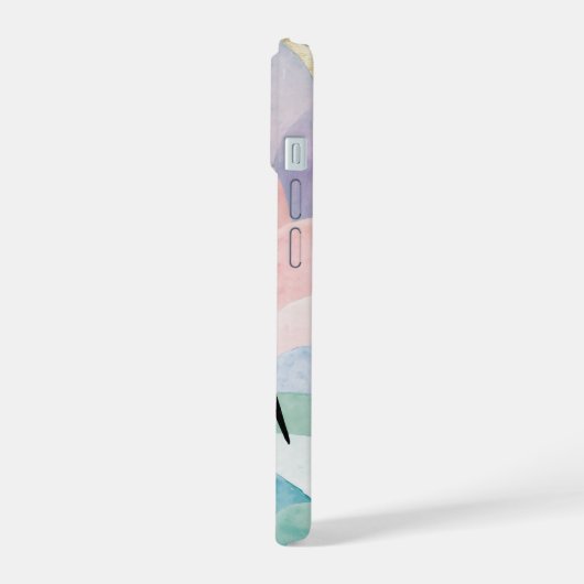 Pastel Pinguïn Piek iPhone 15 Case (Linkerkant)