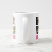 Pastel Pink Aangepaste foto - Aangepast op maat Grote Koffiekop (Achterkant)