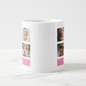 Pastel Pink Aangepaste foto - Aangepast op maat Grote Koffiekop (Voorkant)