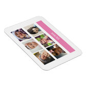 Pastel Pink Aangepaste foto - Aangepast op maat Magneet (Rechterzijde)