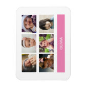 Pastel Pink Aangepaste foto - Aangepast op maat Magneet (Verticaal)