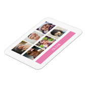 Pastel Pink Aangepaste foto - Aangepast op maat Magneet (Linkerzijde)