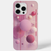 Pastel Pink Abstract Geometry Phone Sticker Case-Mate iPhone Case (Achterkant)