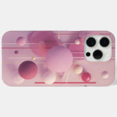 Pastel Pink Abstract Geometry Phone Sticker Case-Mate iPhone Case (Achterkant (horizontaal))
