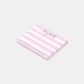 Pastel Pink and Grey Stationery Suite for Women Post-it® Notes (Schuin)