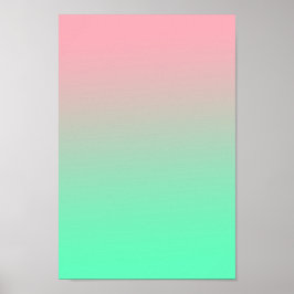 Pastel pink and pale green should always be seen poster