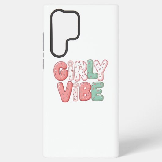 Pastel Pink and Teal Girly Aesthetic Samsung Galaxy Hoesje (Achterkant)