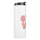 Pastel Pink and Teal Girly Aesthetic Thermosbeker (Gedraaid links)