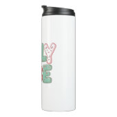 Pastel Pink and Teal Girly Aesthetic Thermosbeker (Geroteerd rechts)