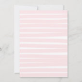 Pastel Pink Ballerina Unicorn Gold Girl Birthday Kaart (Achterkant)