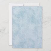 Pastel Pink Blue Floral Wedding Verloving Kaart (Achterkant)