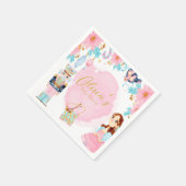 Pastel Pink Blue  Nutkraker Baby shower Servet (Hoek)