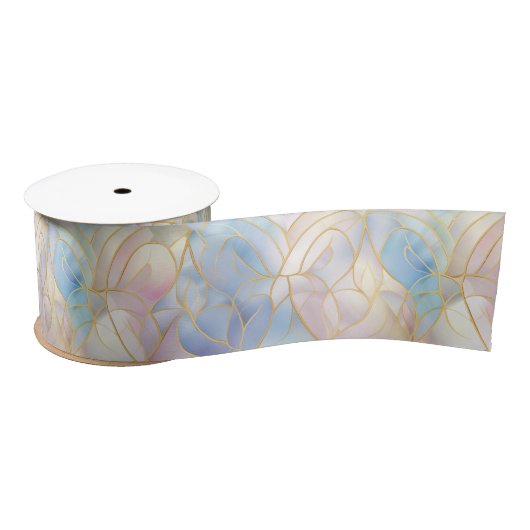 Pastel Pink Blue Satijnen Lint (Spoel)