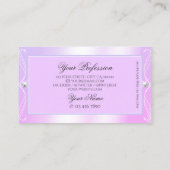 Pastel Pink Blue Sparkle Diamonds  Ornamenten Visitekaartje (Achterkant)