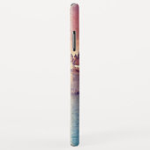 Pastel Pink Blue Venice Canal Grande Waterverf Case-Mate iPhone Case (Achterkant/rechts)