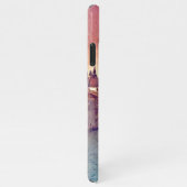 Pastel Pink Blue Venice Canal Grande Waterverf iPhone Hoesje (Rechterkant)