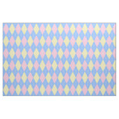 Pastel Pink Blue Yellow Argyle Patroon Stof (Fat Quarter)