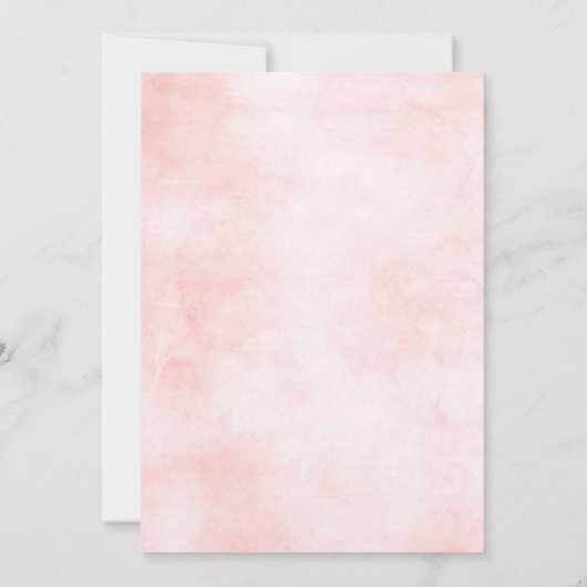 Pastel Pink Blush Roos Floral Geometric Weddenscha Save The Date (Achterkant)