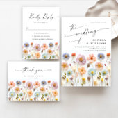 Pastel Pink Bohemian Wildflowers Honeymoon Fund Poster