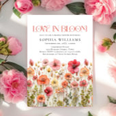 Pastel Pink Boho Wild Flowers Vrijgezellenfeest Kaart