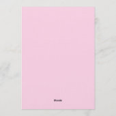 Pastel Pink Bow Seamless Pattern – Cute Aesthetic Kaart (Achterkant)