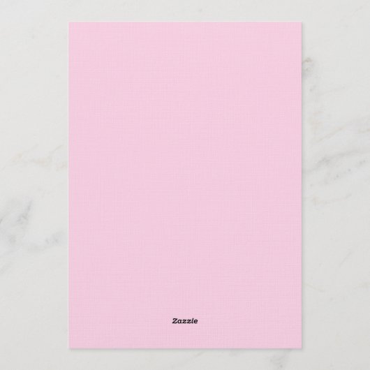 Pastel Pink Bow Seamless Pattern – Cute Aesthetic Kaart (Achterkant)