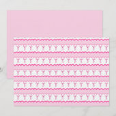 Pastel Pink Bow Seamless Pattern – Cute Aesthetic Kaart (Voorkant / Achterkant)