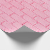 Pastel pink brick background wall texture. Pink re Cadeaupapier (Hoek)