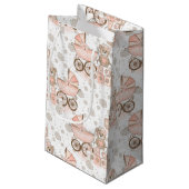 PASTEL PINK & BROWN BABY BLOKKEN BEREN PRAMEN KLEIN CADEAUZAKJE (Achterkant Gekanteld)
